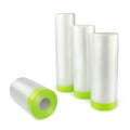 Miniatyrbillede 1 af 4: 4x Uv-Resistent Malerfolie Med Tape – Speedy Mask 180cm x 33m 180cm/33m
