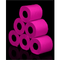 Miniatyrbilde 4 av 4: Rosa Toalettpapir Renova Parfymert 16,1m 3-Lags 140 Ark 6 Ruller rosa