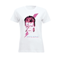 Miniatyrbilde 2 av 4: David Bowie David Bowie Aladdin sane (lady) T-Skjorter. Kvinner White L