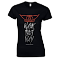 Pikkukuva 1 / 3: Aerosmith - Walk This Way  Naisten T-Paita Black S