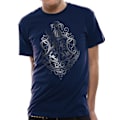 Miniatyrbilde 2 av 2: Harry Potter - Silver Foil Crest T-Skjorter Blue M