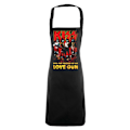 Pikkukuva 1 / 2: Kiss - Love Gun Esiliina Black one size