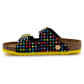 Miniatyrbillede 5 af 7: Tøffel Birkenstock Arizona Rivet Logo Sort 26