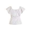 Pikkukuva 6 / 6: T-paidat Guess W3GH89WFG40G011 Valkoiset 158 - 162 cm/XS