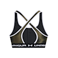 Miniatyrbillede 2 af 6: T-shirts Under Armour Ua Crossback Mid Print Sort,Grøn 168 - 172 cm/M