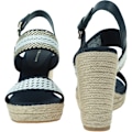 Pikkukuva 3 / 6: Sandaalit Tommy Hilfiger Golden Webbing Wedge Valkoiset,Tummansininen 39
