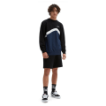 Pikkukuva 4 / 6: Puserot je Fleecet Vans Sidestripe Block Crew Mustat 183 - 187 cm/L