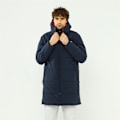 Miniatyrbillede 1 af 4: Jakker Champion Script Logo Back Padded Hooded Flåde 173 - 177 cm/S
