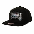 Miniatyrbillede 1 af 2: Mitchell & Ness Nba Iridescent XL Logo Hwc Philadelphia 76ERS Sort Produkt av avvikande storlek