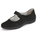 Miniatyrbillede 1 af 5: Sneakers low Waldläufer Henni 496302 191 001 Denver Sort 7.5 UK women