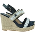 Pikkukuva 2 / 6: Sandaalit Tommy Hilfiger Golden Webbing Wedge Valkoiset,Tummansininen 39