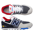 Miniatyrbillede 3 af 6: Sneakers low New Balance 574 Grå 38.5