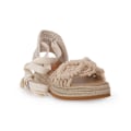 Miniatyrbillede 1 af 5: Sandaler Frau Fancy Macrame Natural Beige 36