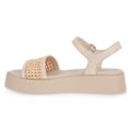 Miniatyrbillede 3 af 5: Sandaler Frau Rafia Macrame Ecru Creme 37