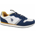 Pikkukuva 1 / 6: Puolikengät U.S. Polo Assn NOBIL009WHIBLU01 Valkoiset,Tummansininen 45