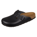 Miniatyrbillede 1 af 5: Træsko Birkenstock Boston Leder Sort 46