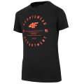 Miniatyrbillede 1 af 3: T-shirts 4F JTSM003 Sort 122 - 127 cm