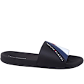 Miniatyrbillede 1 af 3: Tøffel Tommy Hilfiger Flag Pool Slide Sort 35