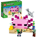 Miniatyrbillede 1 af 6: LEGO® Minecraft 21247 Axolotl House, børnelegetøj med zombier, delfiner og fisk Flerfärgad