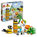 Pikkukuva 1 / 6: LEGO DUPLO My Town 10990 rakennustyömaa, lelunosturi, puskutraktori ja betonisekoitin Flerfärgad