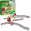 Miniatyrbillede 1 af 6: LEGO® DUPLO Bytogskinner Byggesæt - Circuit med rød actionklods
