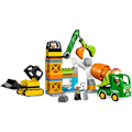 Miniatyrbillede 2 af 6: LEGO DUPLO My Town 10990 byggeplads, legetøjskran, bulldozer og betonblander Flerfärgad