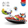 Pikkukuva 4 / 6: LEGO® City 60373 palopelastusvene, kelluva lelu, vesireppu ja minihahmot Flerfärgad