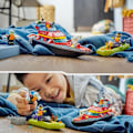 Pikkukuva 6 / 6: LEGO® City 60373 palopelastusvene, kelluva lelu, vesireppu ja minihahmot Flerfärgad