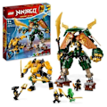 Pikkukuva 1 / 2: LEGO® NINJAGO 71794 Ninja Robot Team Lloyd ja Arin, ninjalelu lapsille Flerfärgad