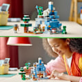 Pikkukuva 6 / 6: LEGO Minecraft 21243 The Frozen Peaks, lelu 8-vuotiaille lapsille, Steve- ja Creeper-hahmoilla Flerfärgad