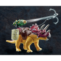 Pikkukuva 6 / 6: PLAYMOBIL - Dino Rise - Triceratops ja sotilaat - Mixed - 5 vuotta - 37 kpl Flerfärgad