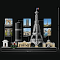 Pikkukuva 3 / 4: LEGO® 21044 Architecture Paris Mallirakennus Eiffel-tornilla, Skyline Collection, Kodinsisustus, Lahjaidea Röd