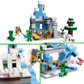 Pikkukuva 3 / 6: LEGO Minecraft 21243 The Frozen Peaks, lelu 8-vuotiaille lapsille, Steve- ja Creeper-hahmoilla Flerfärgad
