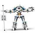 Miniatyrbillede 3 af 5: LEGO® NINJAGO 71738 Zanes Titan Battle Mech, Ninja Building Legetøj, Minifigurer Flerfärgad
