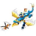 Pikkukuva 2 / 6: LEGO® 71760 NINJAGO Jay's Thunder Dragon Evolution, setti, jossa on käärmeminihahmo ja keräilytehtävälippu blått och gult