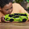 Miniatyrbild 5 av 6: LEGO® Technic 42161 Lamborghini Huracán Tecnica, modellbilsats för barnmotorsportfans Grönt och svart