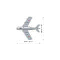 Miniatyrbillede 6 af 6: Modelsæt - COBI - 2416 - MIG-15 NATO KODE "FAGOT" - 504 Dele - Plast - Til at samle selv
