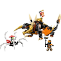 Miniatyrbillede 2 af 6: LEGO® NINJAGO 71782 Coles Jorddrage – Evolution, legetøj med 2 minifigurer Vit