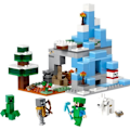 Pikkukuva 2 / 6: LEGO Minecraft 21243 The Frozen Peaks, lelu 8-vuotiaille lapsille, Steve- ja Creeper-hahmoilla Flerfärgad