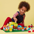 Pikkukuva 5 / 5: LEGO® 10980 DUPLO Vihreä rakennuslevy, jalusta kokoonpanoa ja esittelyä varten, rakennuslelu lapsille Flerfärgad
