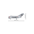 Miniatyrbillede 5 af 6: Modelsæt - COBI - 2416 - MIG-15 NATO KODE "FAGOT" - 504 Dele - Plast - Til at samle selv