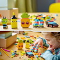 Pikkukuva 5 / 6: LEGO® Classic 11027 Neon Creative Fun, tiililelu, auto ja muukalainen Flerfärgad