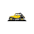 Miniatyrbillede 5 af 6: Modelsæt - CITROEN - 2CV CHARLESTON E.E - 1630 STK - Skala 1/12 - Interiør
