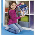 Miniatyrbillede 3 af 6: PLAYMOBIL Blue Transportable House, 3 tegn, Tilbehør inkluderet, 70985, Dukkehus, Det traditionelle hus Rød