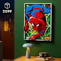 Pikkukuva 2 / 6: LEGO® ART 31209 Hämähäkkimies, 3D-seinätaidesarja, sarjakuvajuliste teini-ikäisille ja aikuisille Röd