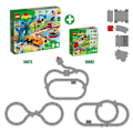 Miniatyrbillede 6 af 6: LEGO® DUPLO Bytogskinner Byggesæt - Circuit med rød actionklods