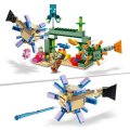 Pikkukuva 3 / 6: LEGO® 21180 Minecraft Guardians' Battle, vedenalainen seikkailusetti, rakennuslelu lapsille +8 ja väkijoukot Flerfärgad