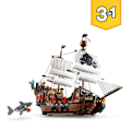 Pikkukuva 2 / 4: LEGO® Creator 3-in-1 31109 merirosvolaiva, lelu, merieläinhahmo, haililu, luurankohahmo, lapset 9 vuotta Flerfärgad