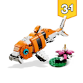 Pikkukuva 3 / 6: LEGO 31129 Creator 3-in-1 Hänen Majesteettinsa tiikeri, eläinlelu ja hahmo, muuttuu pandaksi ja kalaksi, 9-vuotiaat ja sitä vanhemmat lapset Flerfärgad