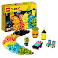 Pikkukuva 1 / 6: LEGO® Classic 11027 Neon Creative Fun, tiililelu, auto ja muukalainen Flerfärgad